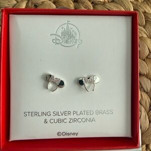 Disney Sterling Silver Minnie Mouse Stud Earrings